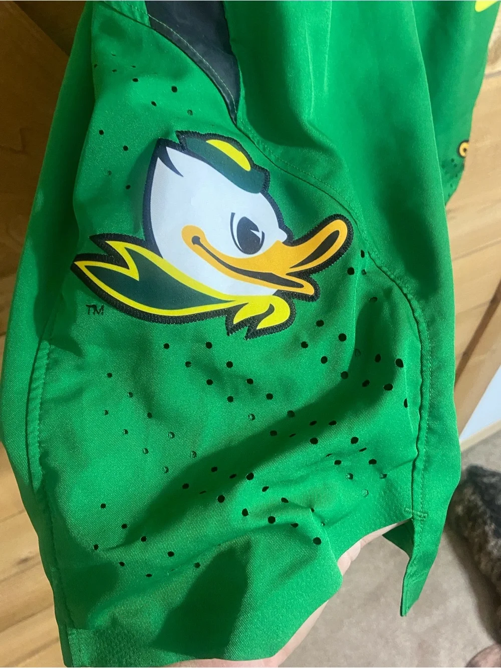 Nike Green & Yellow Oregon Ducks Athletic Shorts
